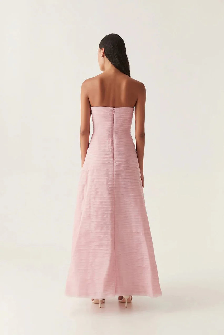 AJE Soundscape Maxi Dress - Chalk Pink