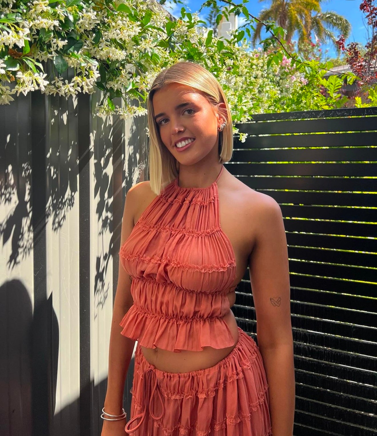 Arcina Ori Juliette Halter and Skirt - Peach