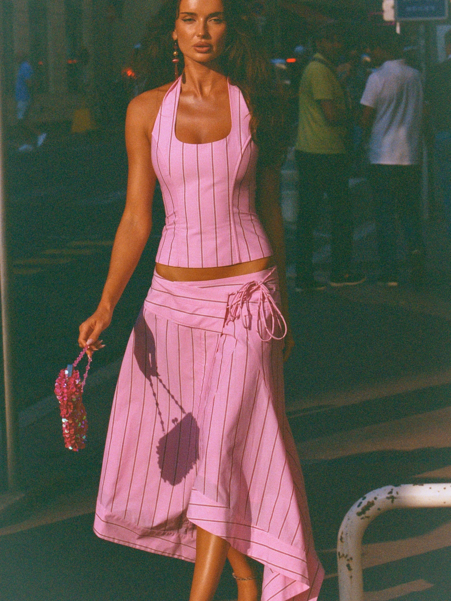 I Am Delilah Sabrina Corset and Wrap Skirt - Sangria