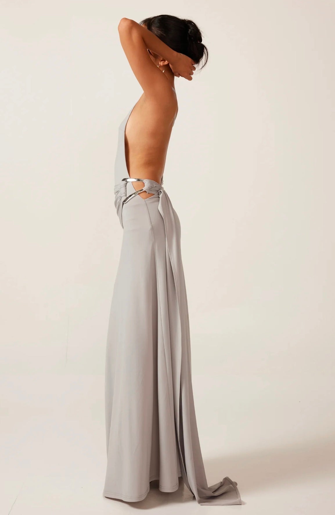Ance Gria Gaia Gown - Silver Blue