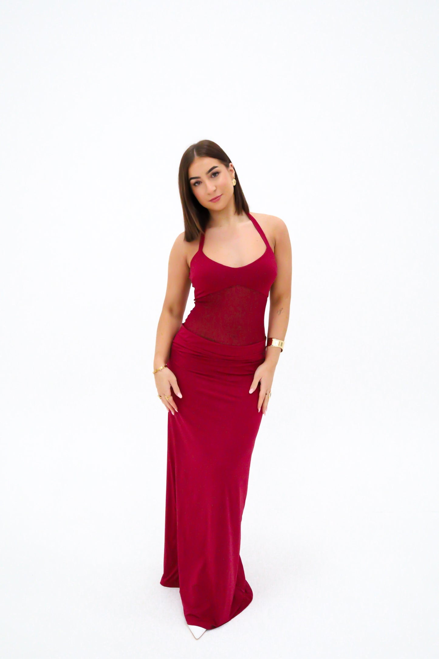 Sasha Therese Sariya Maxi Dress - Ruby