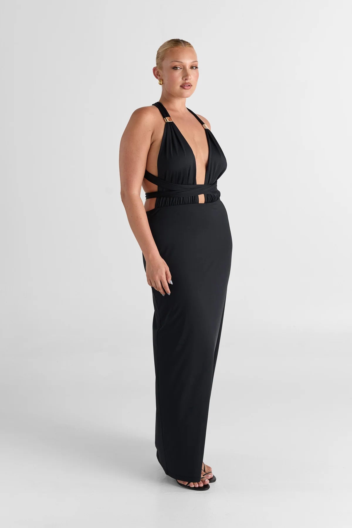 Sasha Therese Mira Maxi Dress - Black
