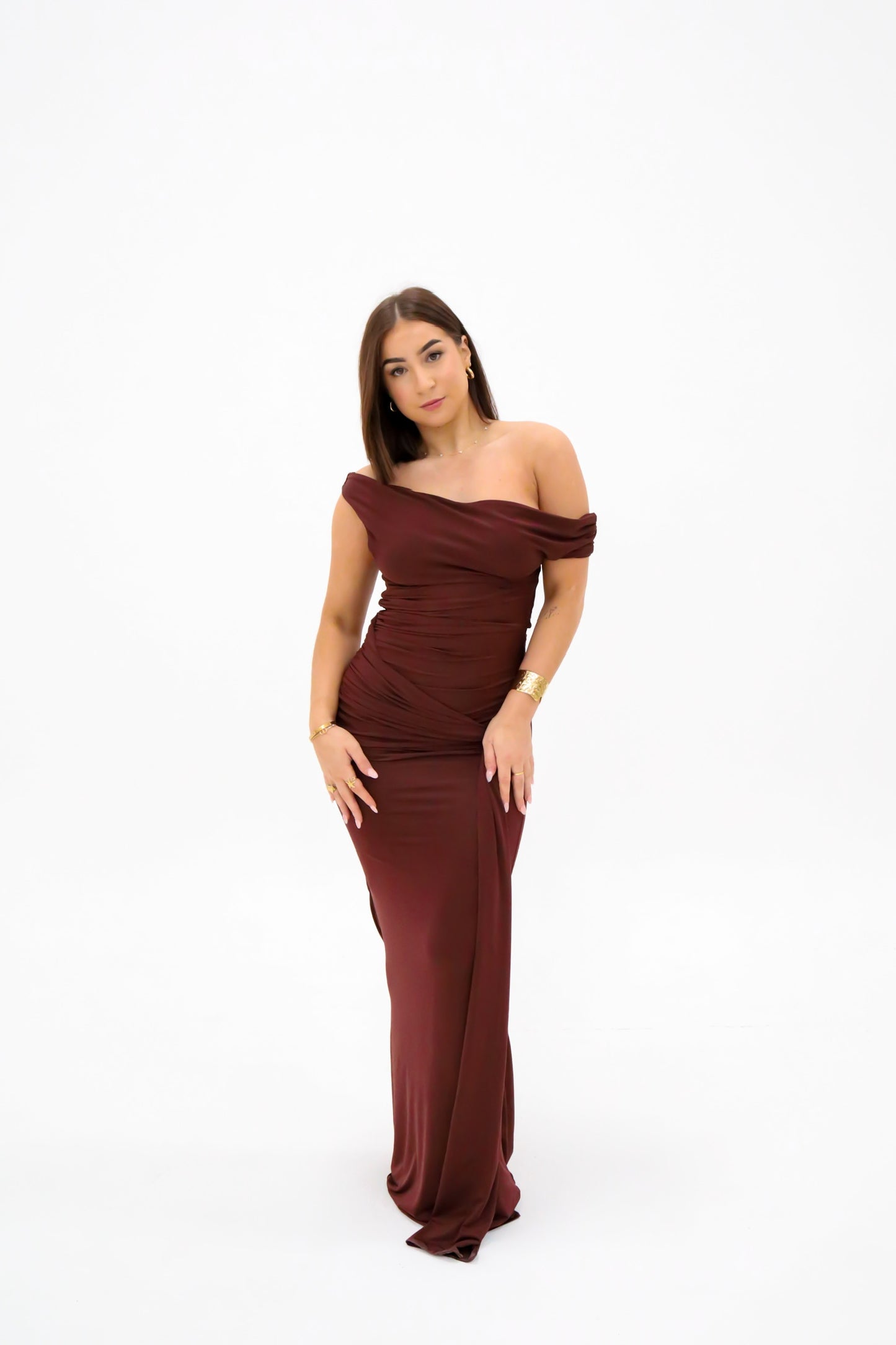 Meshki Ainsley Maxi Dress - Mahogany