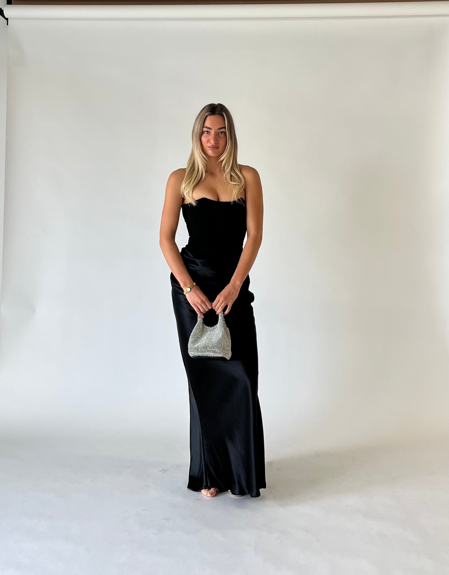 House of CB Persephone Strapless Corset Dress - Black