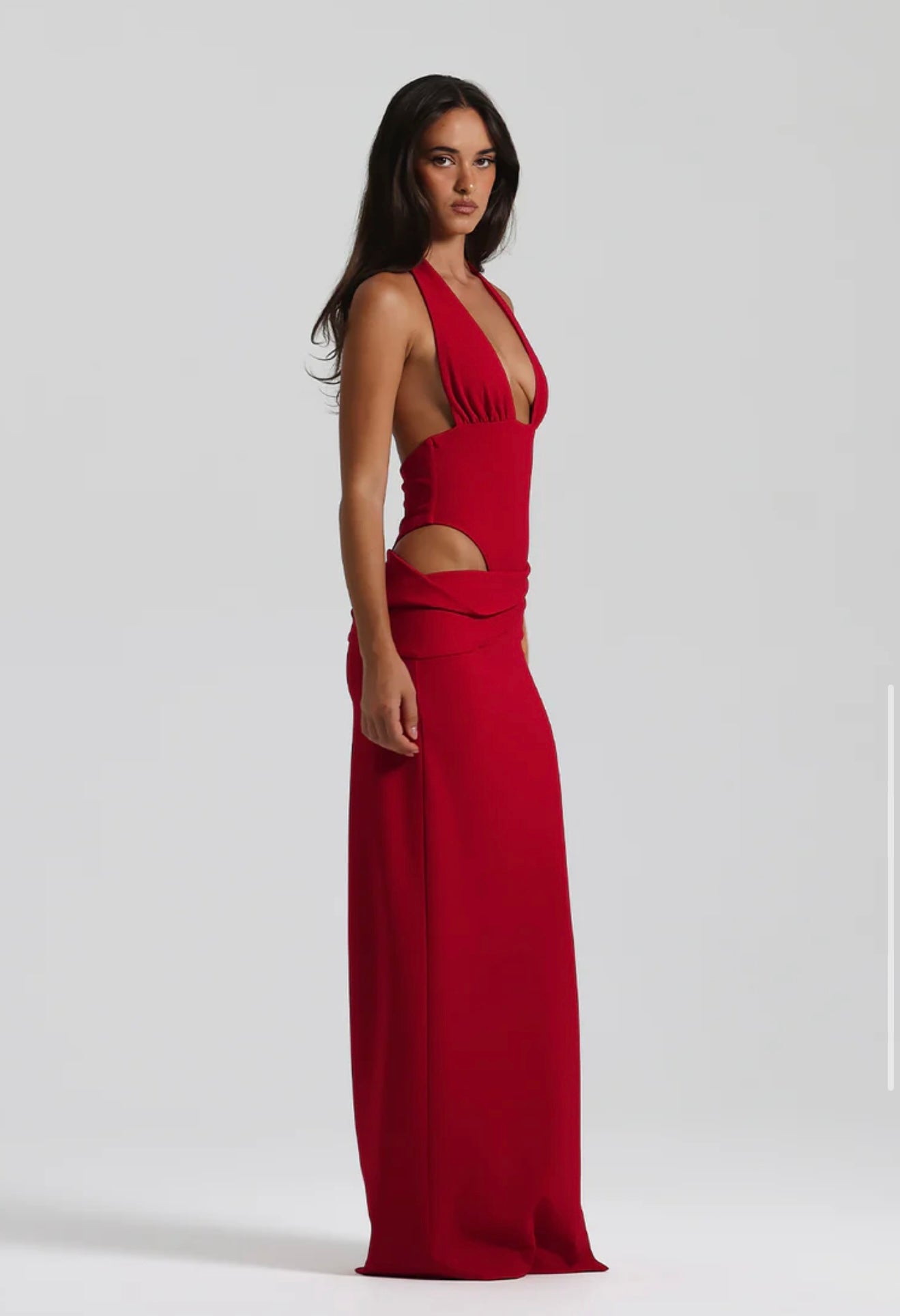 Natalie Rolt Becca Bodysuit and Skirt - Cherry