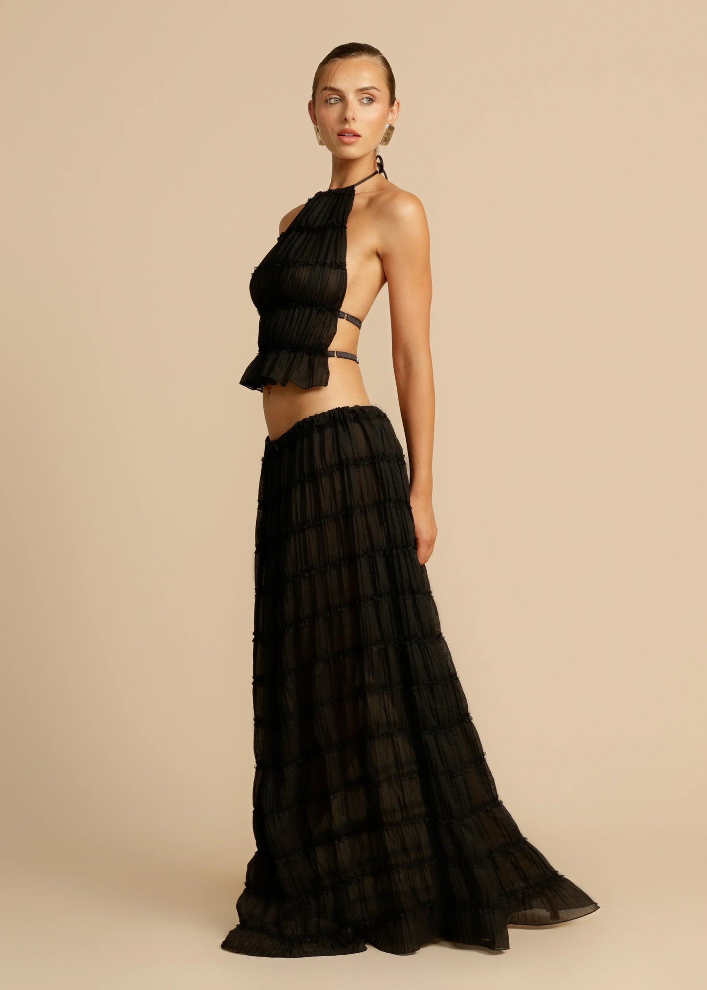 Arcina Ori Juliette Halter and Skirt - Black