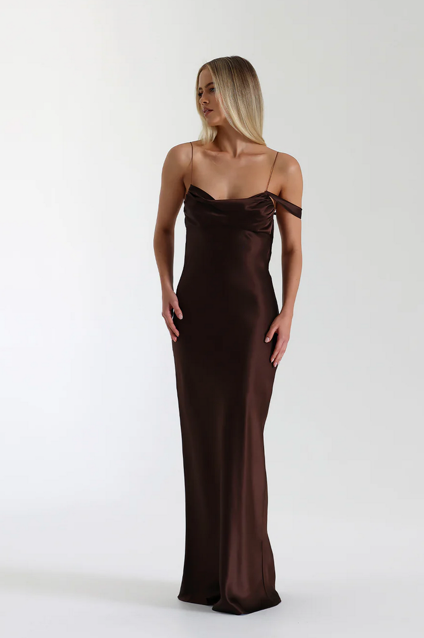 Natalie Rolt Tatiana Gown - Espresso