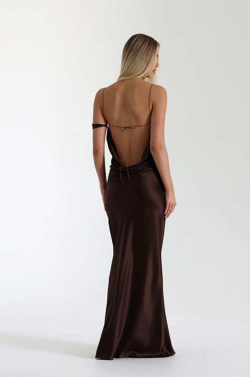 Natalie Rolt Tatiana Gown - Espresso