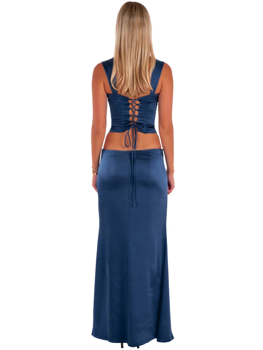 I Am Delilah Valerie Corset and Maxi Skirt - Midnight