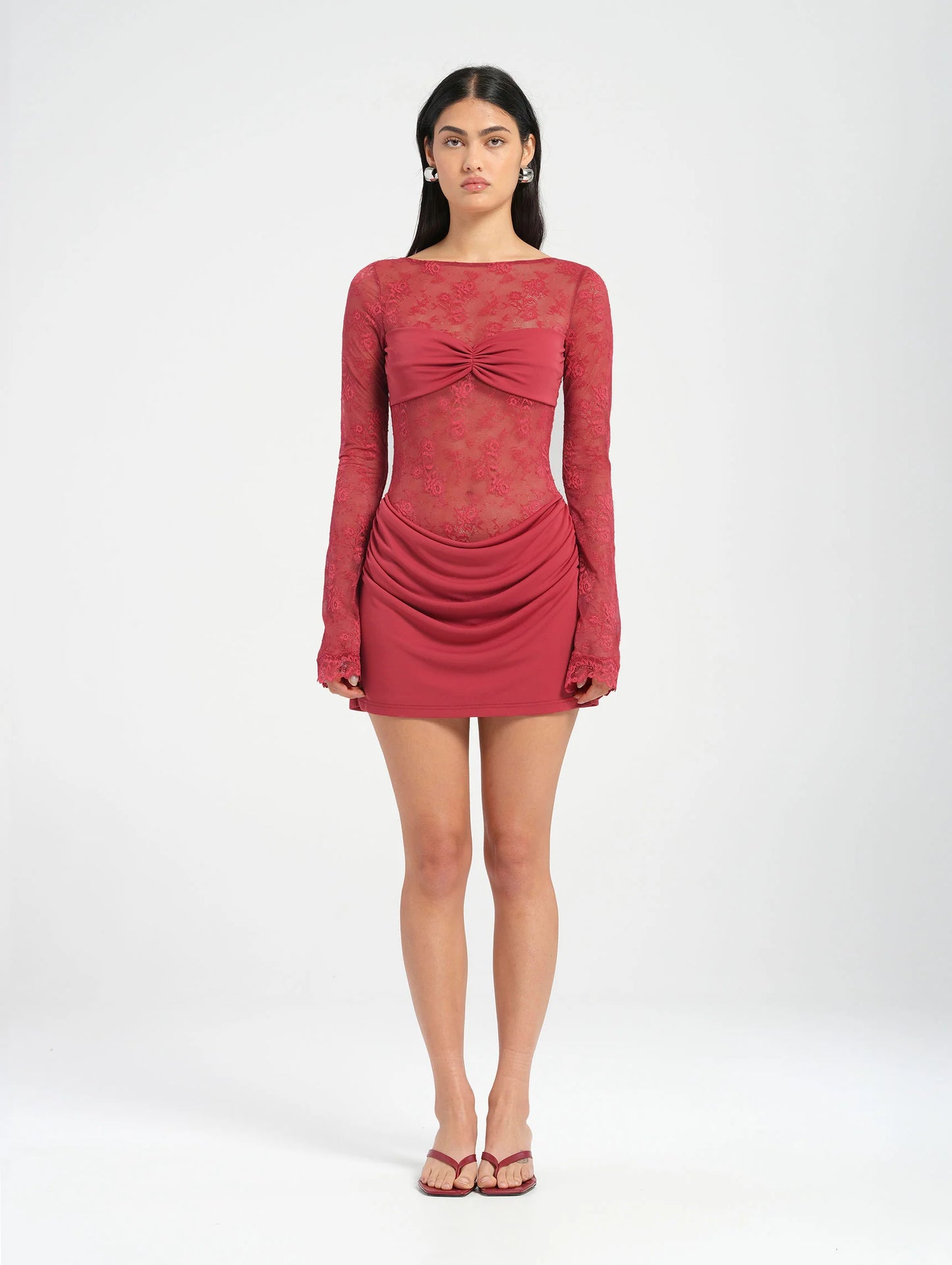 Benni Oskar Mini Dress - Raspberry