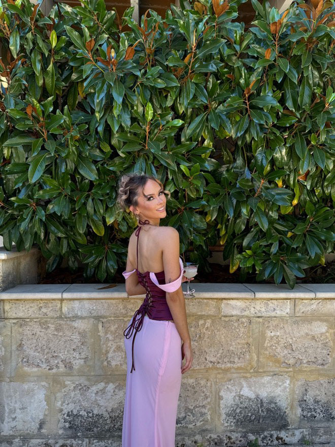 I Am Delilah Scarlett Corset and Maxi - Berry