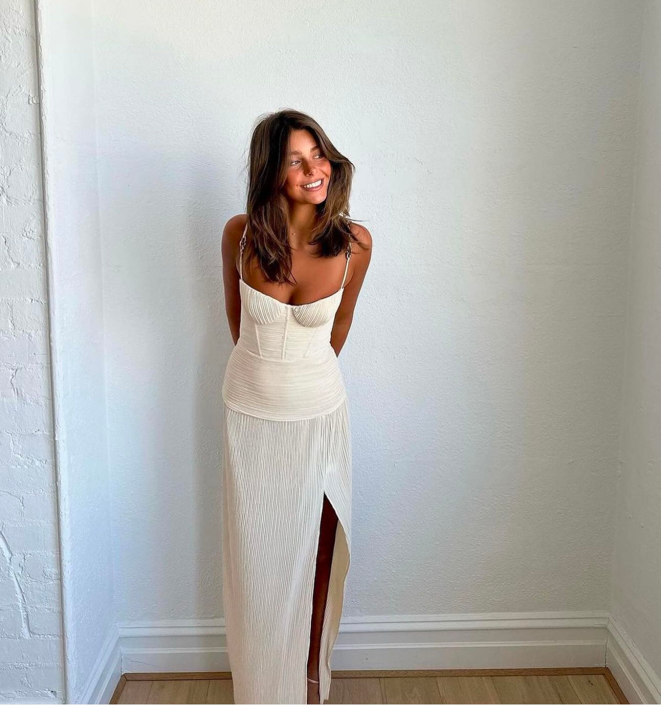 Manning Cartell Double Time Pleat Dress - Nougat