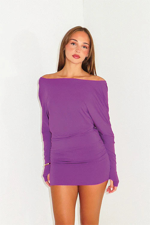 Nu Onda Zaya Mini Dress - Purple