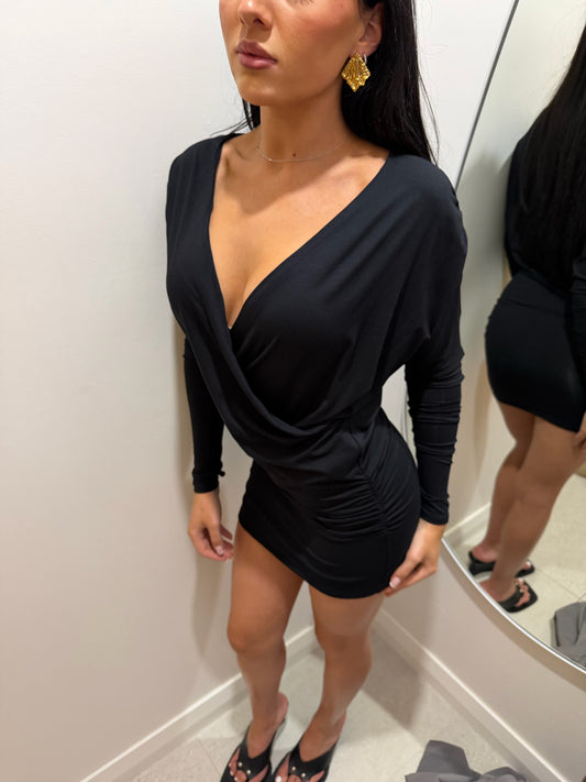 Nu Onda Zaya Mini Dress -  Black