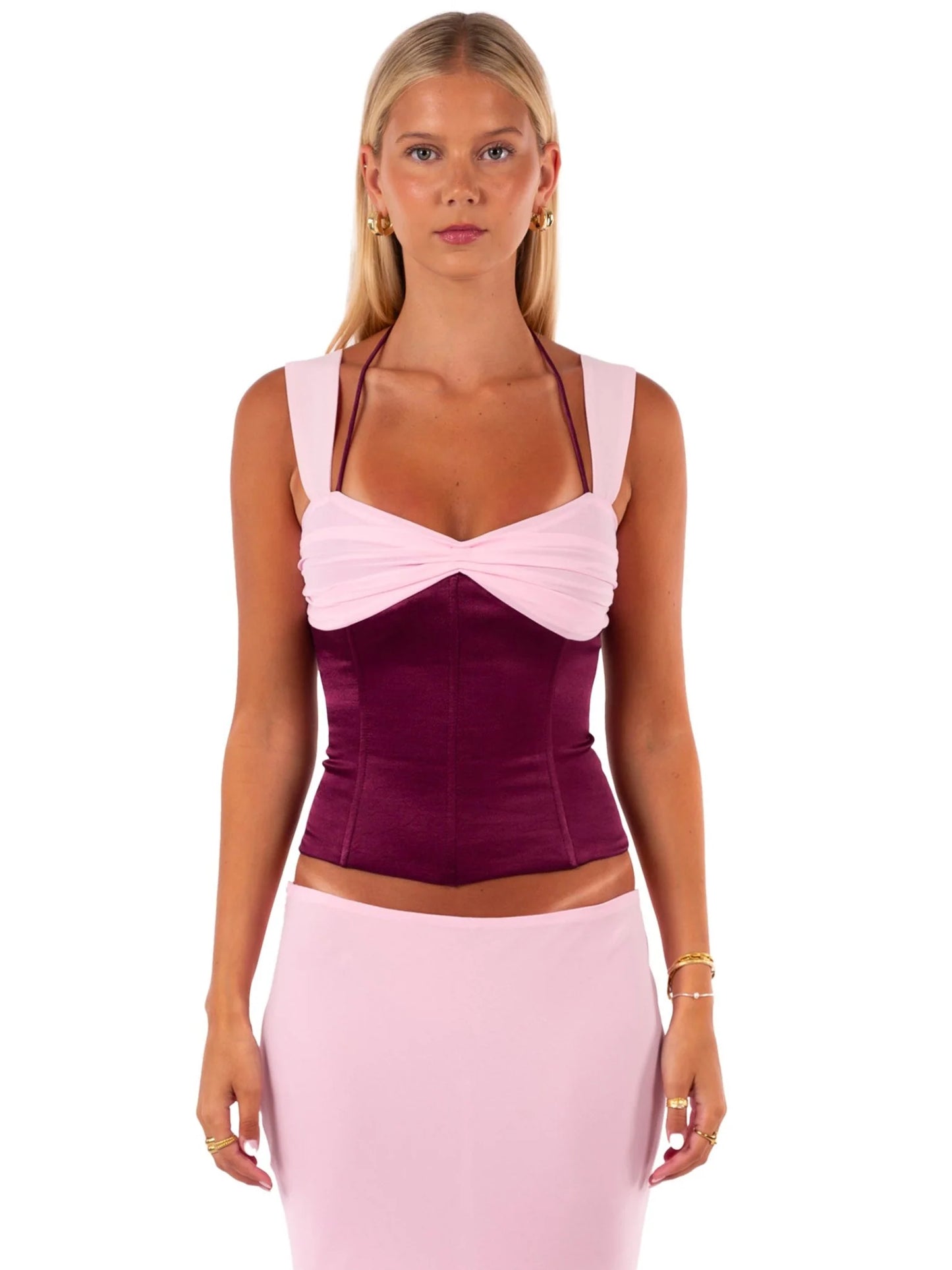 I Am Delilah Scarlett Corset and Maxi - Berry