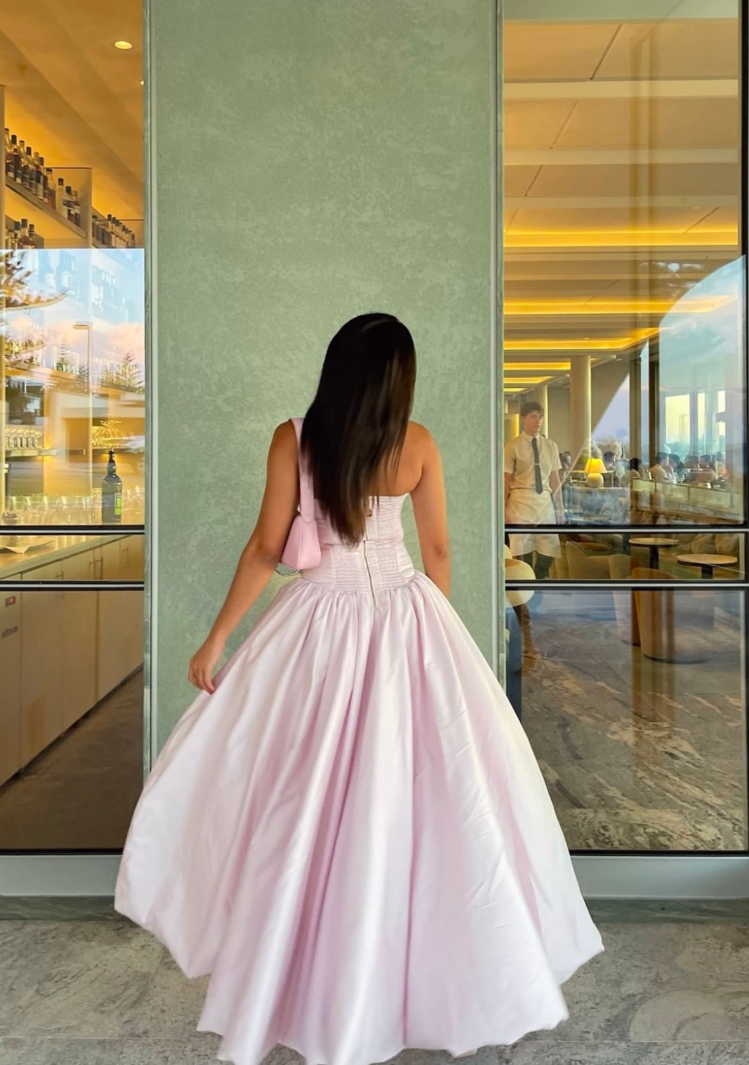 violette bubble hem maxi dress AJE Violette Bubble Hem Maxi Dress