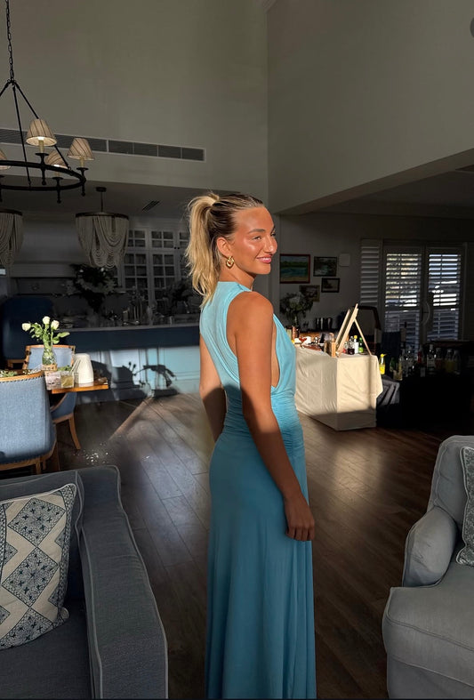 Kookai Vera Maxi Dress - Coastal Blue