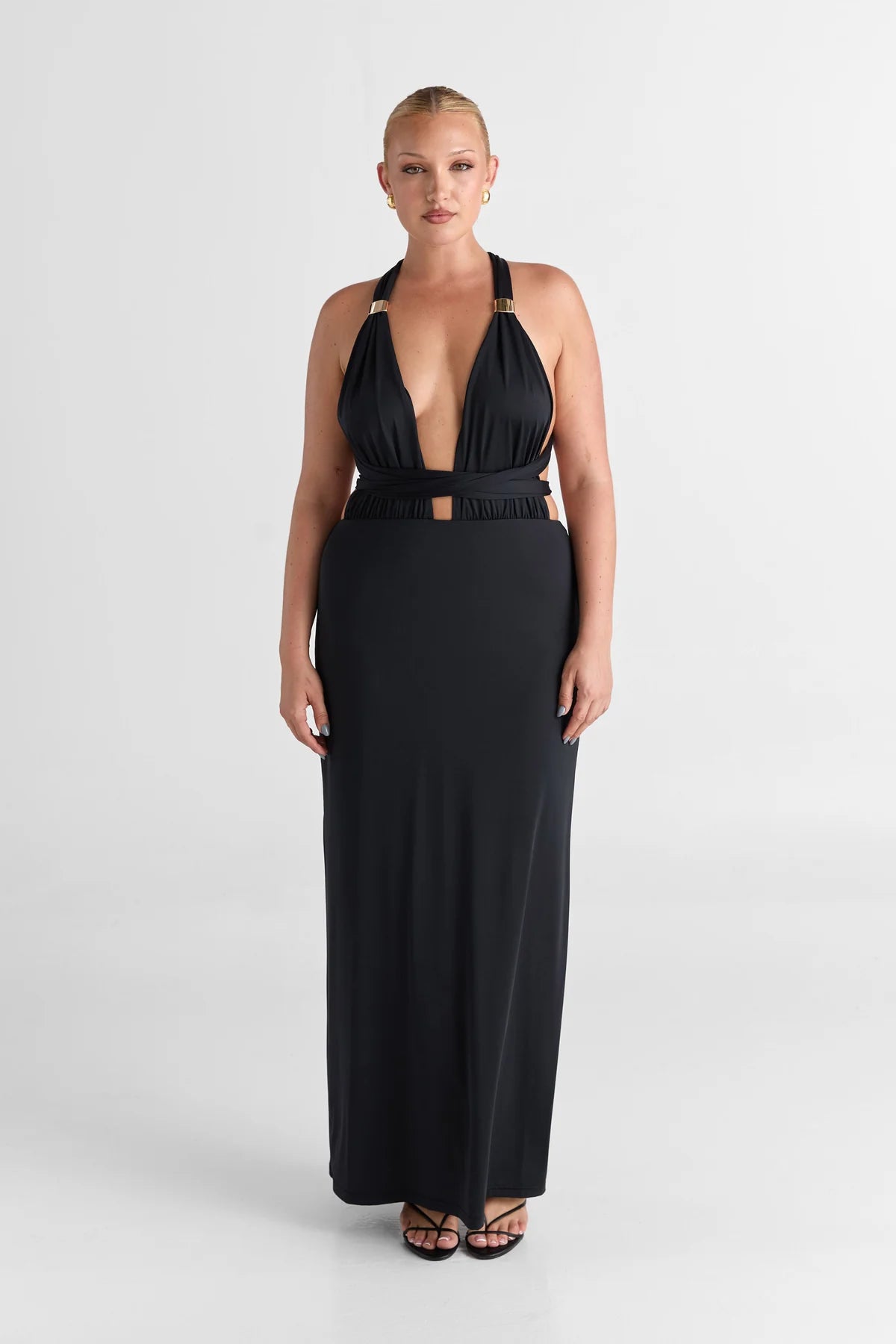 Sasha Therese Mira Maxi Dress - Black