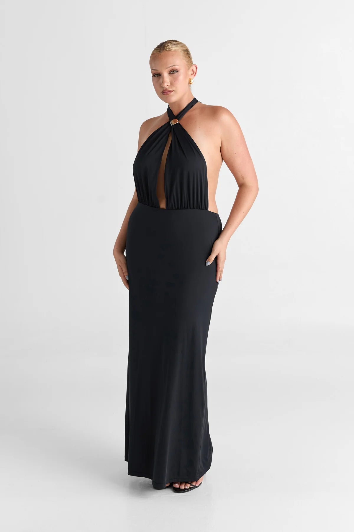 Sasha Therese Mira Maxi Dress - Black