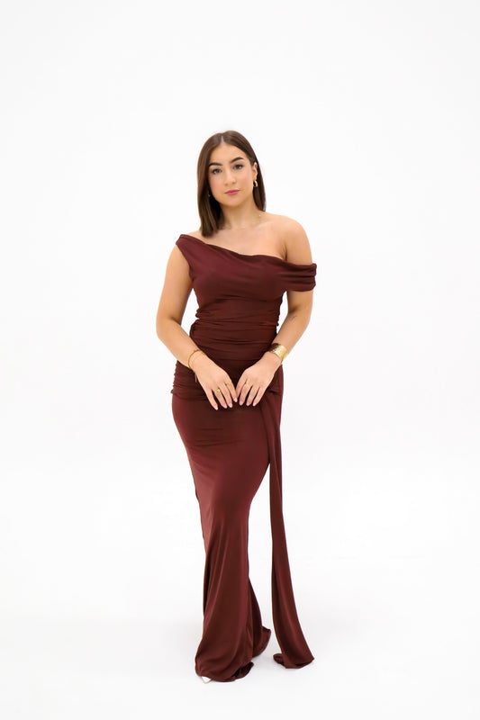 Meshki Ainsley Maxi Dress - Mahogany