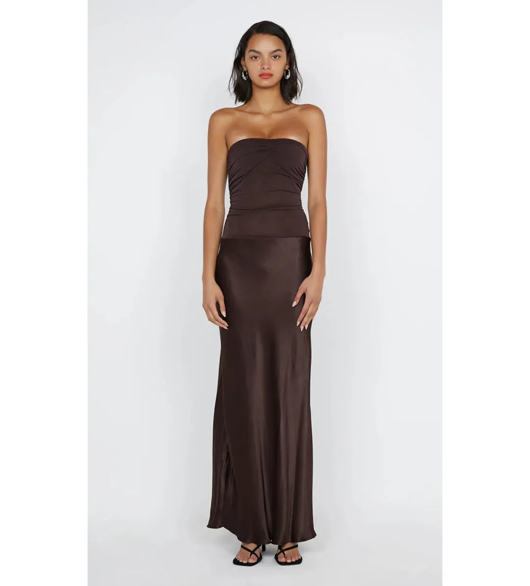 Bec + Bridge Dua Strapless Maxi - Dark Chocolate