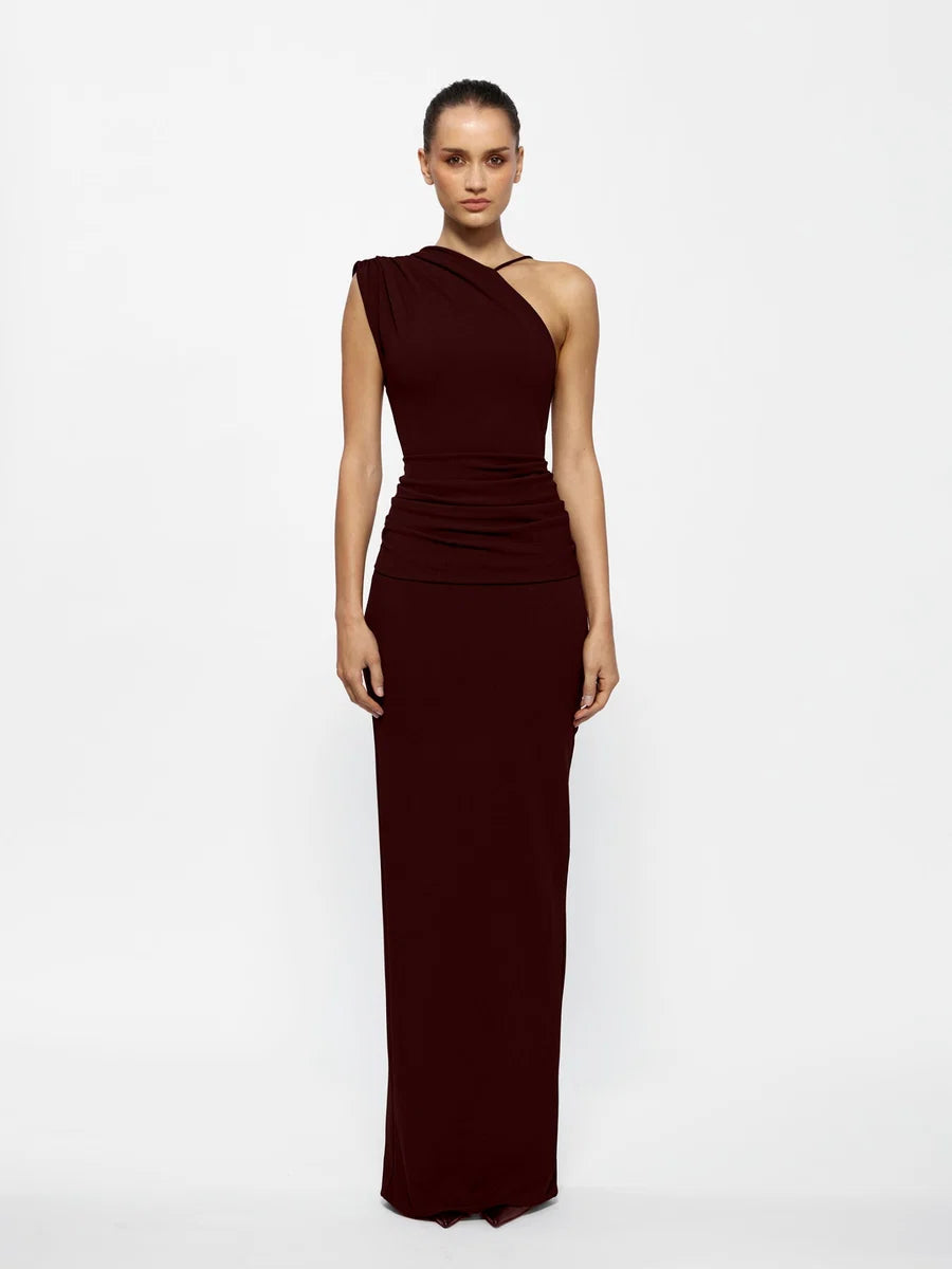 Effie Kats Greer Gown - Wine
