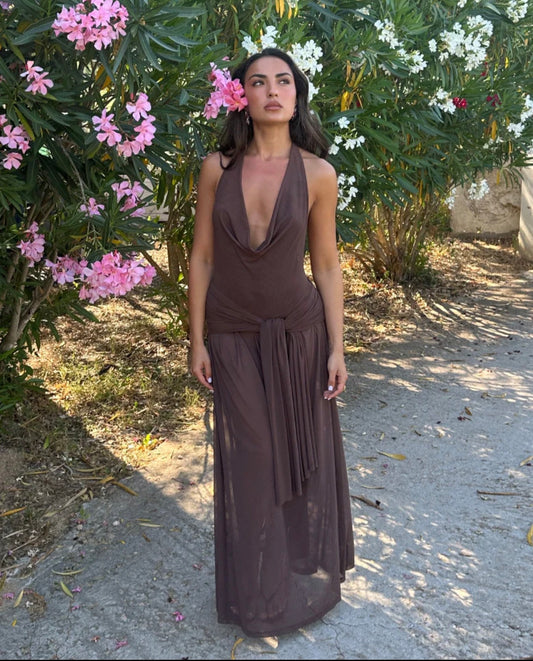 Lulu Souza Yosei Dress - Brown