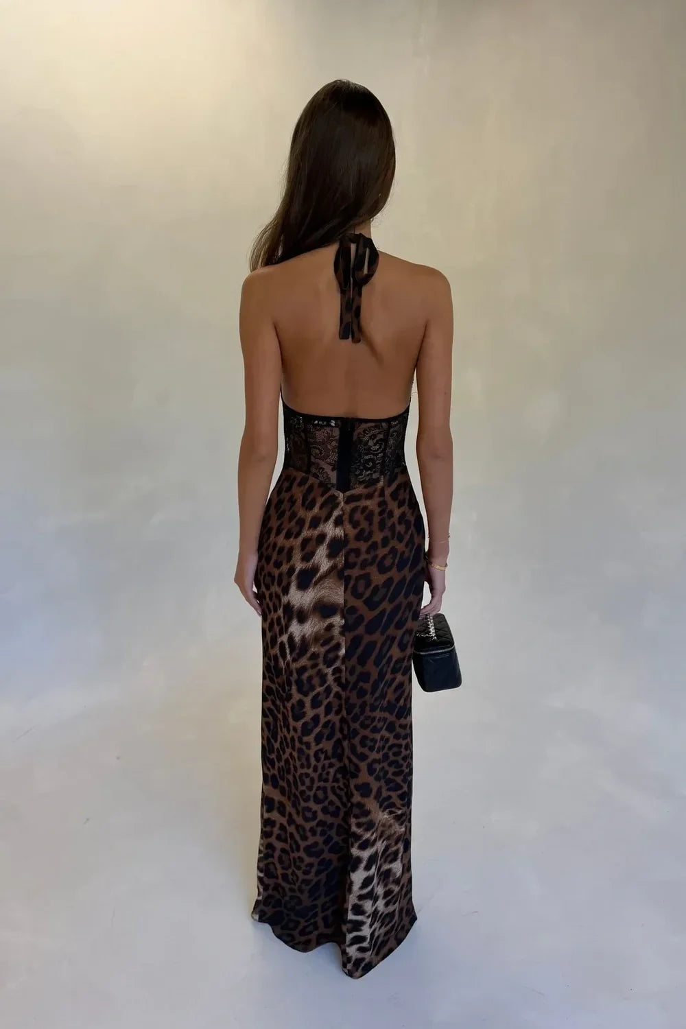 Sneaky Link Cora Leopard Maxi Dress