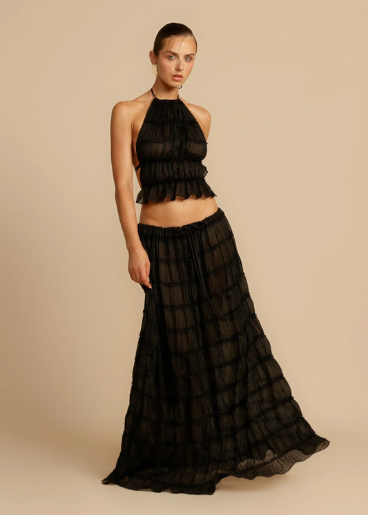 Arcina Ori Juliette Halter and Skirt - Black